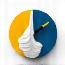 시계와 먼지떨이 아이콘