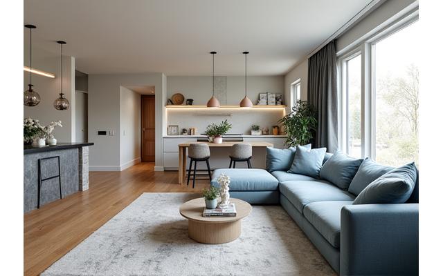 리모델링된 거실