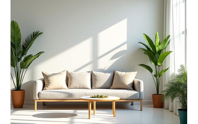 깔끔하게 정리된 거실