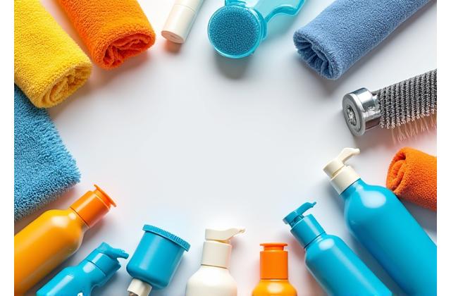 금성클린의 다양한 청소 도구 및 서비스 범위 아이콘