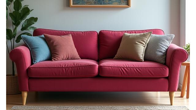 오래된 소파가 금성클린의 전문 클리닝으로 새것처럼 복원된 사진