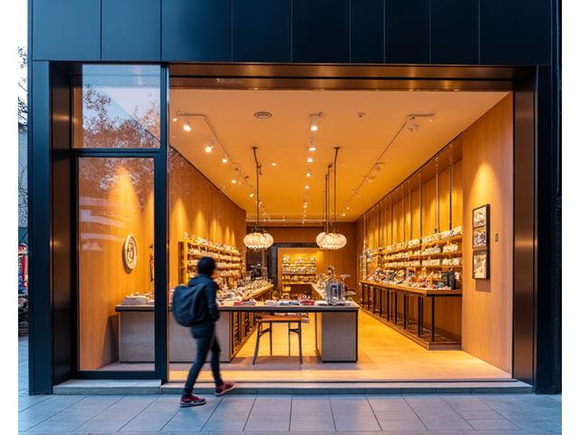 상업 건물 쇼윈도우 청소